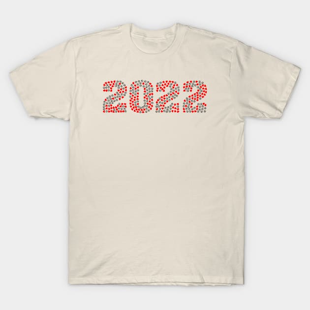 Calendar 2022 New Year Time Typography Love T-Shirt by SWEIRKI